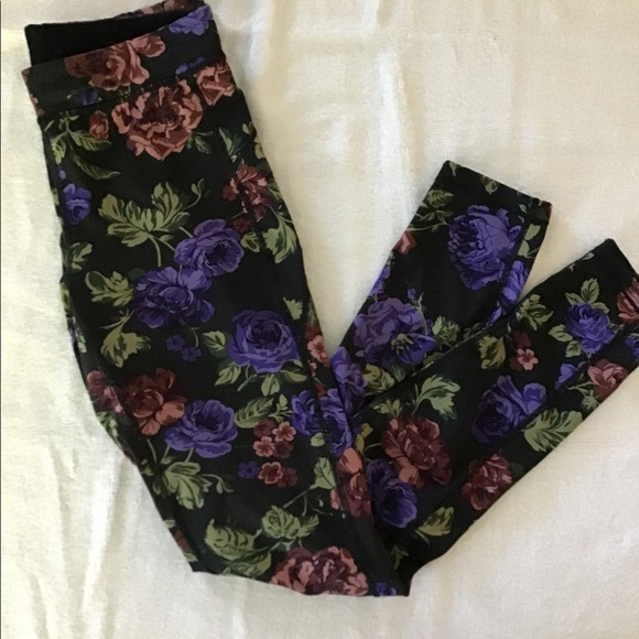 Without Walls Pants - Urban Outfitters Without Walls Floral Leggings S
